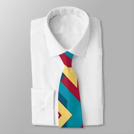 モダン抽象芸術幾何学的ネックタイ ネクタイ (タイ)
