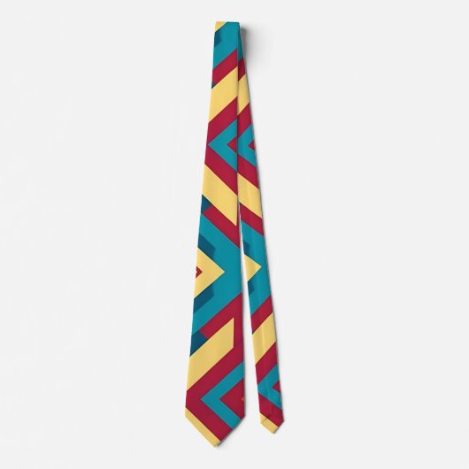 モダン抽象芸術幾何学的ネックタイ ネクタイ (正面)