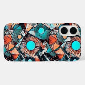 モダン抽象芸術幾何学的パターンデザイン45 Case-Mate iPhoneケース (裏面 (横))