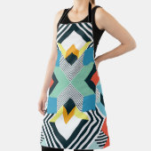 モダン抽象芸術幾何学的パターン。 エプロン (インサイチュ)