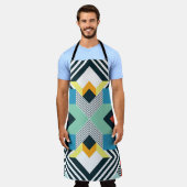 モダン抽象芸術幾何学的パターン。 エプロン (着用した状態)