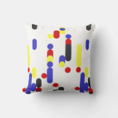 モダン抽象芸術幾何学的パターン クッション (正面)