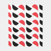 モダン抽象芸術幾何学的パターン フリースブランケット (正面)