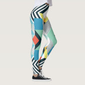 モダン抽象芸術幾何学的パターン。 レギンス (右)