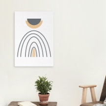 モダン抽象芸術幾何学的ミニマリストキャンバスのラップ