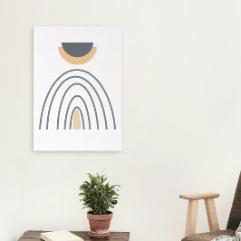 モダン抽象芸術幾何学的ミニマリストキャンバスのラップ キャンバスプリント