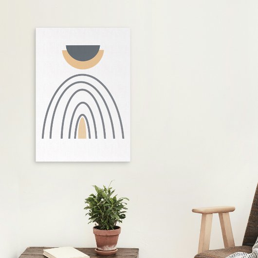 モダン抽象芸術幾何学的ミニマリストキャンバスのラップ キャンバスプリント