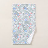 モダン抽象芸術幾何学的 バスタオルセット (ハンドタオル)