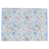 モダン抽象芸術幾何学的 ラージペーパーバッグ (裏面)