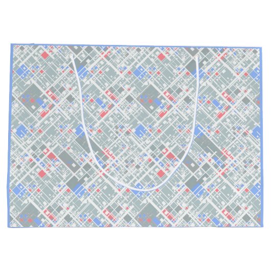 モダン抽象芸術幾何学的 ラージペーパーバッグ (裏面)