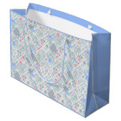 モダン抽象芸術幾何学的 ラージペーパーバッグ (裏面アングル)