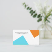 モダン抽象芸術幾何形状プロフェッショナル 名刺 (スタンド正面)