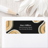 モダン抽象芸術幾何形状差出人住所 ラベル (インサイチュ)