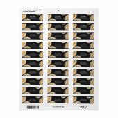 モダン抽象芸術幾何形状差出人住所 ラベル (フルシート)