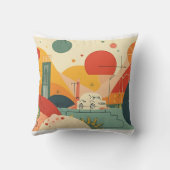 モダン抽象芸術幾何形状装飾用クッション クッション (裏面)