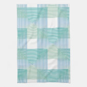 モダン抽象芸術幾何正方形パターンキッチン キッチンタオル (縦)