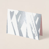 モダン抽象芸術幾何誕生日 箔カード (正面)