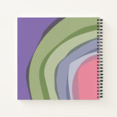 モダン抽象芸術感謝の仕訳帳名 ノートブック (裏面)