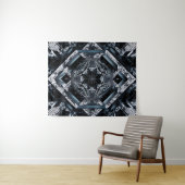 モダン抽象芸術技術： Geo-Cyberpunk ZX-91 タペストリー (インサイチュ(横))