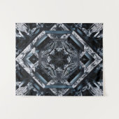 モダン抽象芸術技術： Geo-Cyberpunk ZX-91 タペストリー (正面(横))