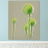 モダン抽象芸術春の花 キャンバスプリント (インサイチュ (ウッドフロア))