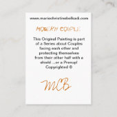 モダン抽象芸術暗いティール(緑がかった色)グレーのネットワ芸術的ーク 名刺 (裏面)