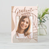 モダン抽象芸術書道台本の写真 案内状 (スタンド正面)