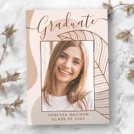 モダン抽象芸術書道台本の写真 案内状