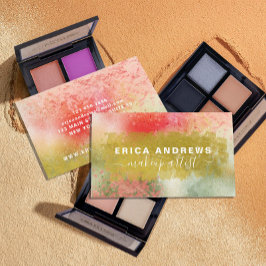 モダン抽象芸術書道台本メイクアップアーティスト 名刺