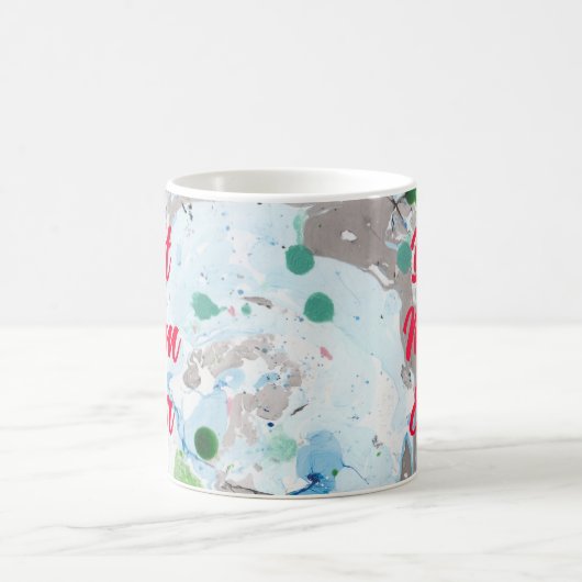 モダン抽象芸術最高のテンプレートママエバータイポグラフィ コーヒーマグカップ (中央)