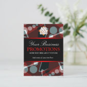 モダン抽象芸術業務プロモーションはがきテンプレート ポストカード (スタンド正面)