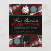 モダン抽象芸術業務プロモーションはがきテンプレート ポストカード (正面)