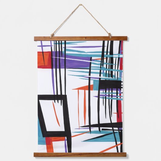 モダン抽象芸術業🎨 吊り下げ型タペストリー (正面)