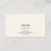 モダン抽象芸術横向き図形 名刺 (裏面)