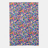 モダン抽象芸術正方形パターン キッチンタオル (縦)