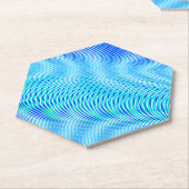 モダン抽象芸術水の夏サイケデリックトリップ（幻覚体験）のような ペーパーコースター (アングル)