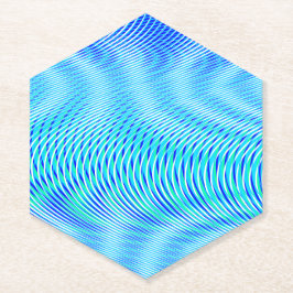 モダン抽象芸術水の夏サイケデリックトリップ（幻覚体験）のような ペーパーコースター