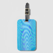 モダン抽象芸術水の夏サイケデリックトリップ（幻覚体験）のような ラゲッジタグ (正面縦)