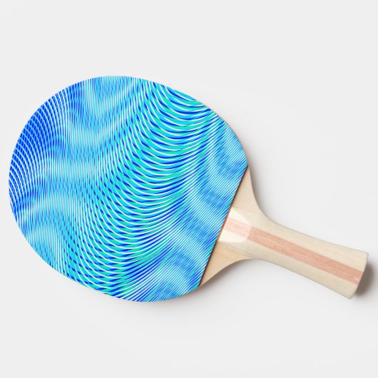 モダン抽象芸術水の夏サイケデリックトリップ(幻覚体験)のような 卓球ラケット (横)