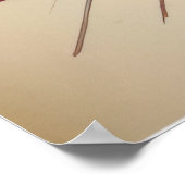 モダン抽象芸術水の色3:2 ポスター (角)