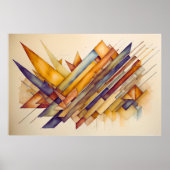 モダン抽象芸術水の色3:2 ポスター (正面)