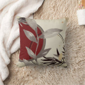 モダン抽象芸術水彩リーフ クッション (ブランケット)