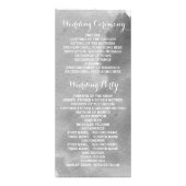 モダン抽象芸術水彩灰色の結婚式 ラックカード (裏面)