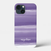モダン抽象芸術水彩紫スクリプト名 Case-Mate iPhoneケース (裏面)