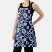 モダン抽象芸術水彩青白絞り染め エプロン (インサイチュ)