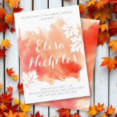 モダン抽象芸術水色サンゴブライダルシャワー 招待状