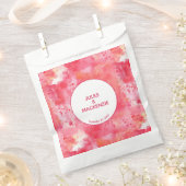 モダン抽象芸術水色ピンク結婚ズ フェイバーバッグ (クリップ留めされた状態)