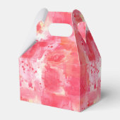 モダン抽象芸術水色ピンク結婚ズ フェイバーボックス (裏面サイド)