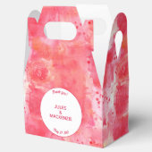 モダン抽象芸術水色ピンク結婚ズ フェイバーボックス (オープン)