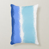 モダン抽象芸術水色ブルートーン アクセントクッション (正面(垂直))